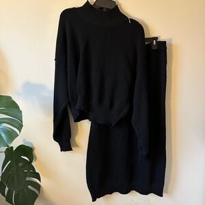 Free People Hailee Sweater Skirt Set